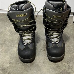 Klim Black and Gray Men's Boots